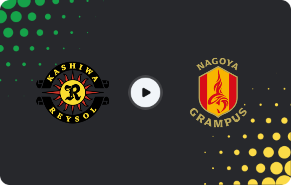 Where to watch Kashiwa Reysol — Nagoya Grampus, J1 League, 08.11.2025