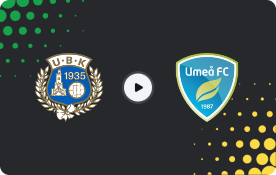 Where to watch Utsikten — Umeå FC, Superettan, 08.11.2025