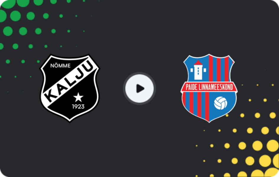 Where to watch Kalju Nomme — Paide, Meistriliiga, 08.11.2025