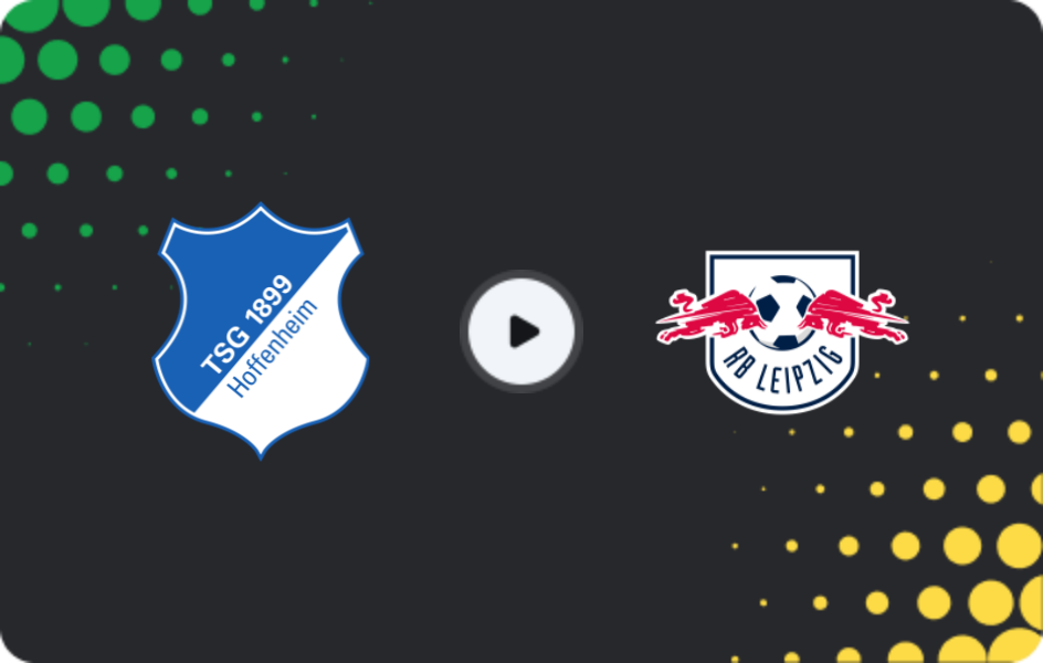 Where to watch Hoffenheim — RB Leipzig, Bundesliga, 08.11.2025