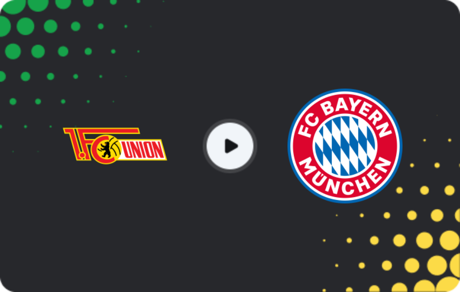 Where to watch Union Berlin — Bayern, Bundesliga, 08.11.2025