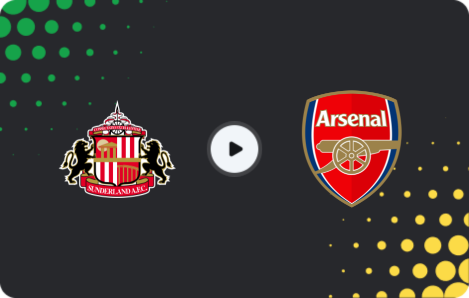 Where to watch Sunderland — Arsenal, Premier League, 08.11.2025