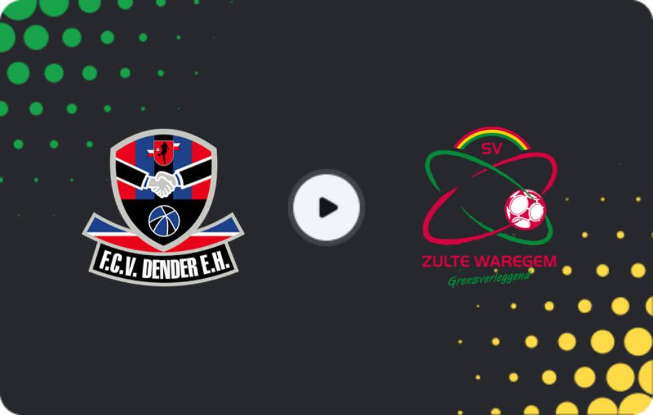 Where to watch Dender — Zulte Waregem, Jupiler Pro League, 07.11.2025