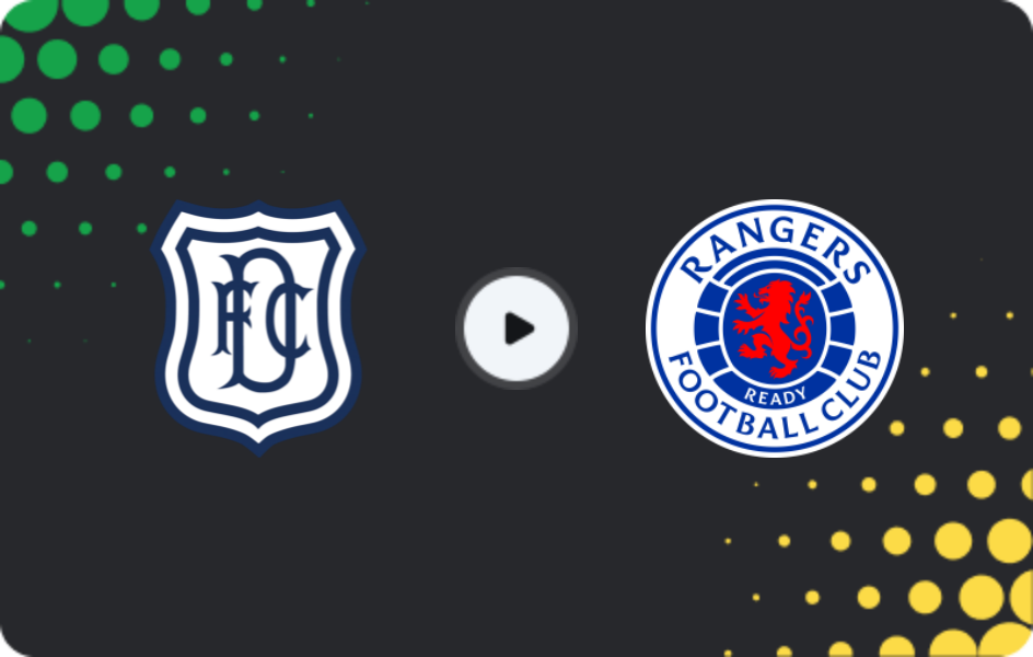 Where to watch Dundee FC — Rangers, Premiership, 09.11.2025