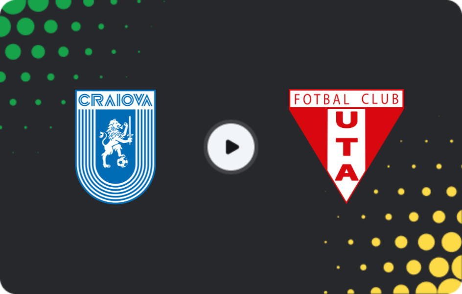 Where to watch Universitatea Craiova — UTA Arad, Liga I, 09.11.2025