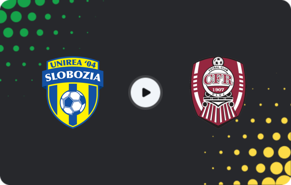 Where to watch Unirea Slobozia — CFR Cluj, Liga I, 08.11.2025