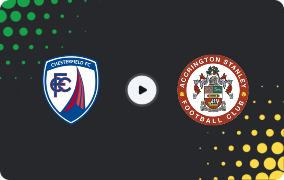 Where to watch Chesterfield — Accrington Stanley, League Two, 08.11.2025