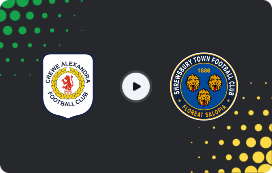 Where to watch Crewe Alexandra — Shrewsbury Town, League Two, 08.11.2025