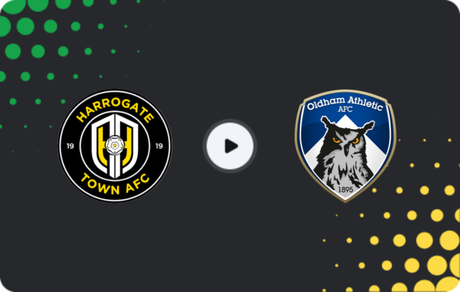 Where to watch Harrogate Town — Oldham, League Two, 08.11.2025