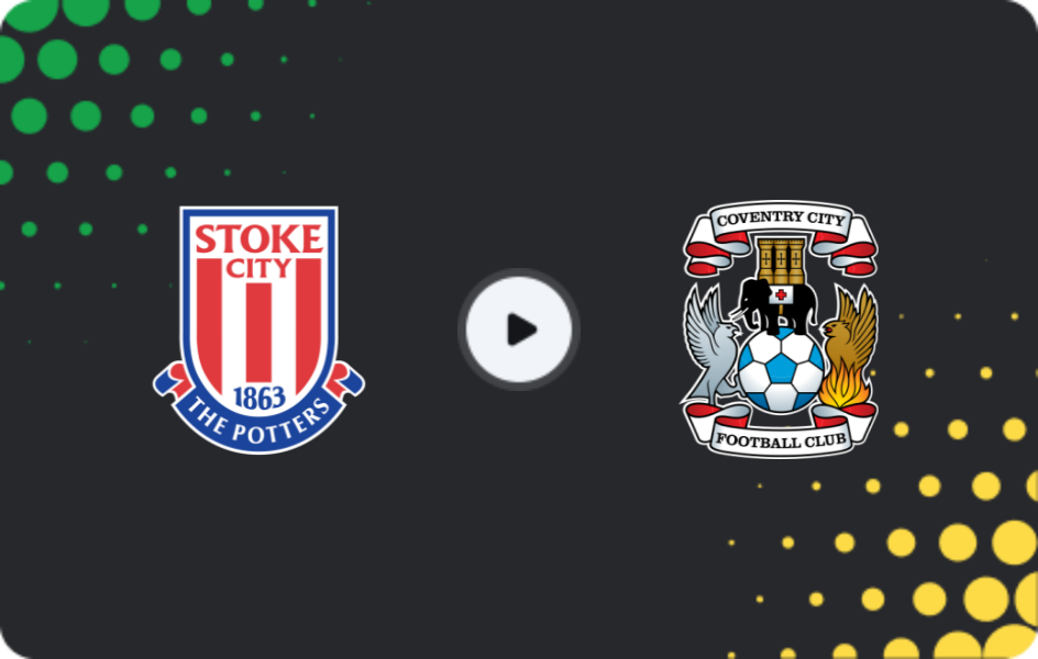 Where to watch Stoke City — Coventry, Championship, 08.11.2025
