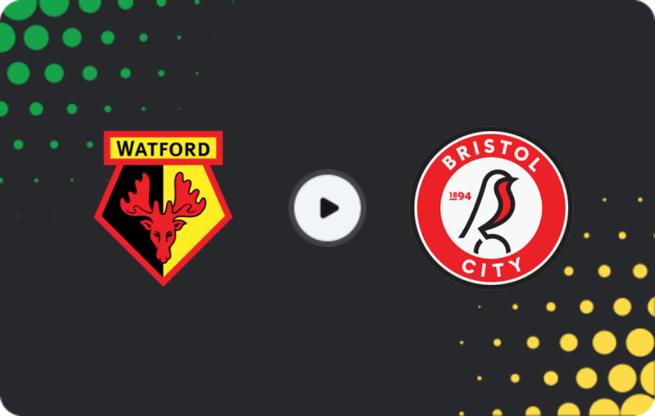 Where to watch Watford — Bristol City, Championship, 07.11.2025