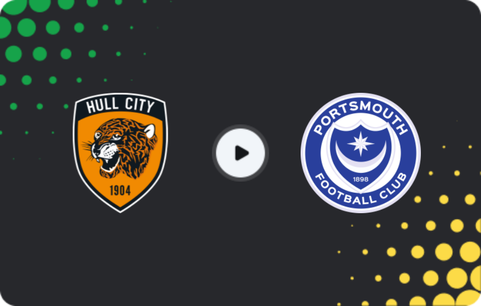 Where to watch Hull City — Portsmouth, Championship, 08.11.2025