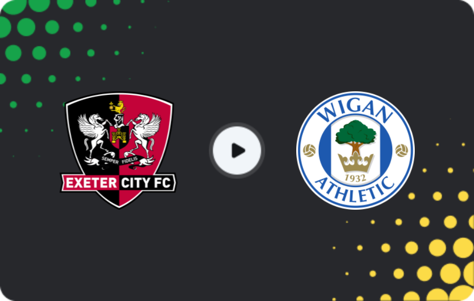 Where to watch Exeter City — Wigan, League One, 08.11.2025