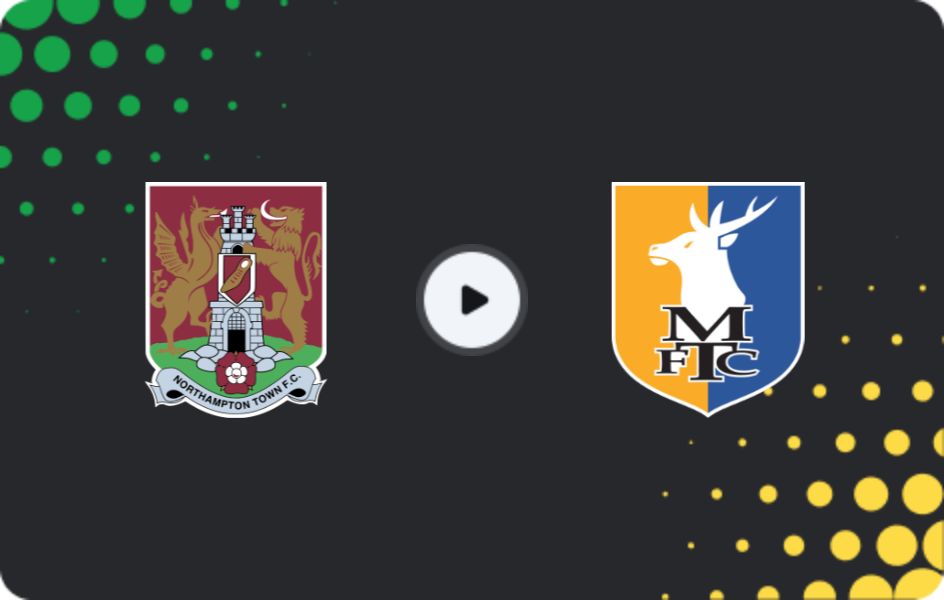 Where to watch Northampton — Mansfield Town, League One, 08.11.2025
