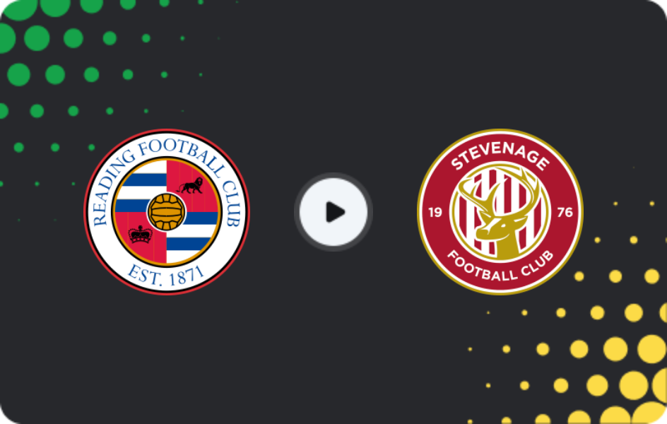 Where to watch Reading — Stevenage, League One, 06.11.2025