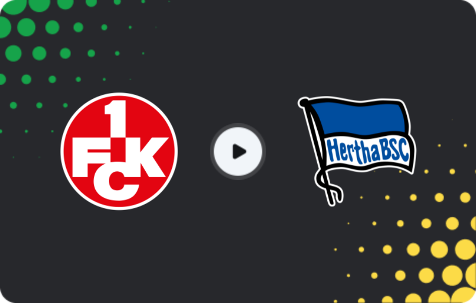Where to watch Kaiserslautern — Hertha, 2. Bundesliga, 08.11.2025