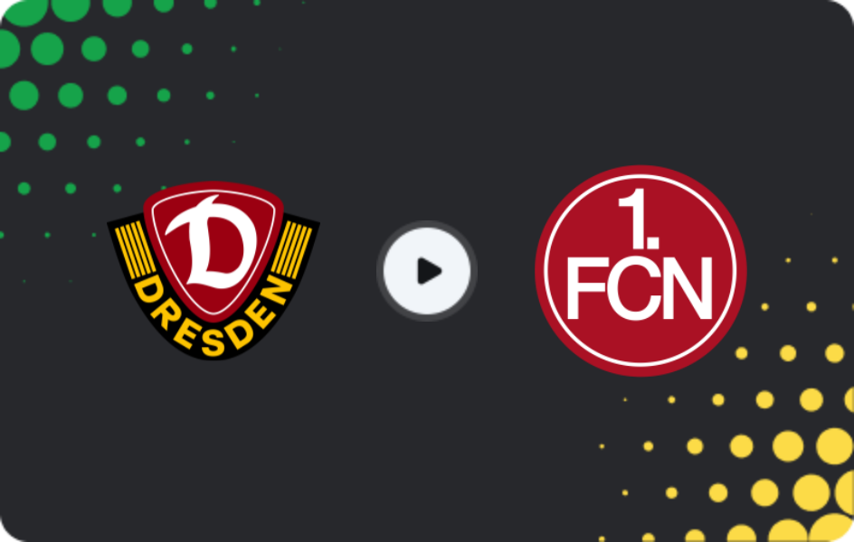 Where to watch Dynamo Dresden — Nürnberg, 2. Bundesliga, 07.11.2025