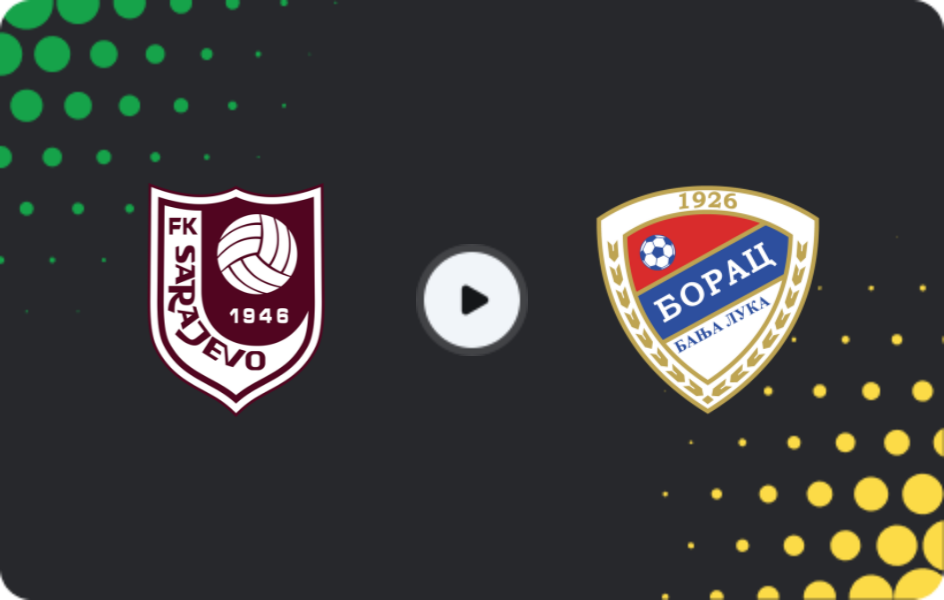 Where to watch FK Sarajevo — Borac Banja Luka, Premijer Liga, 08.11.2025