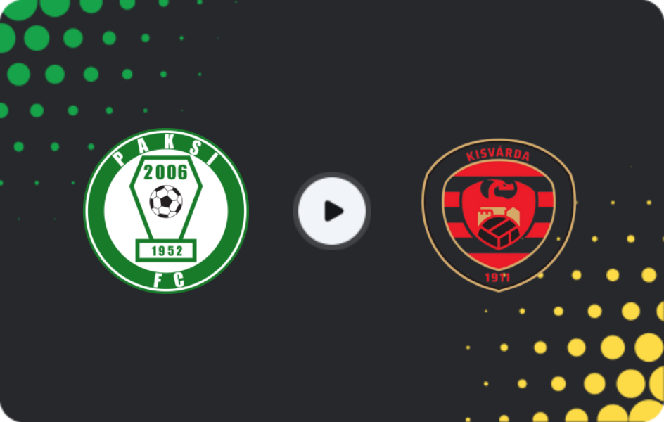 Where to watch Paks — Kisvarda, NB I, 08.11.2025