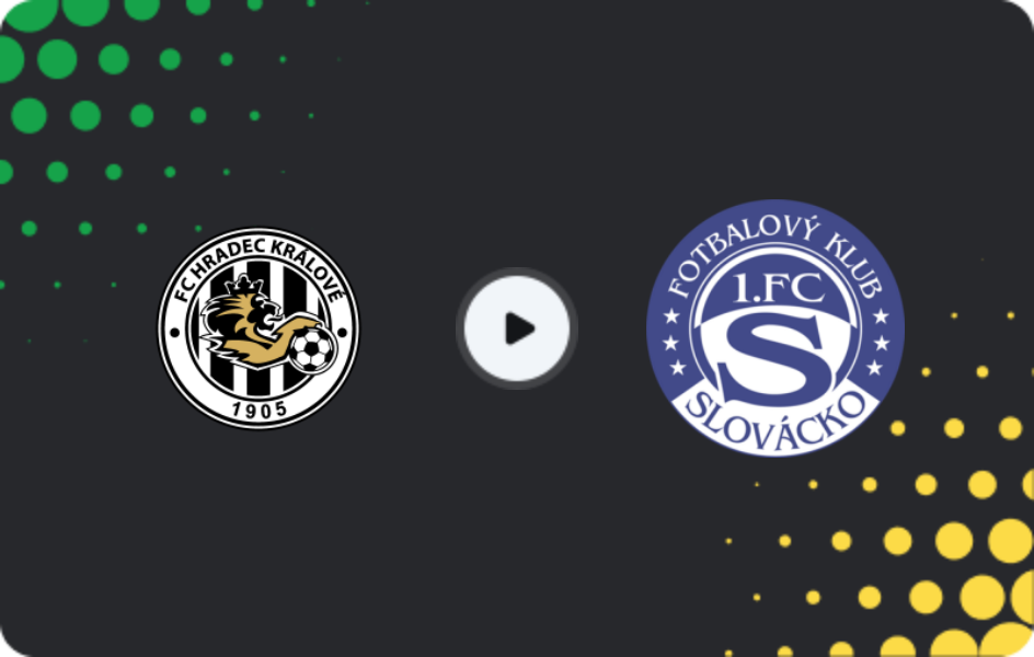 Where to watch Hradec Králové — Slovácko, First Liga, 08.11.2025