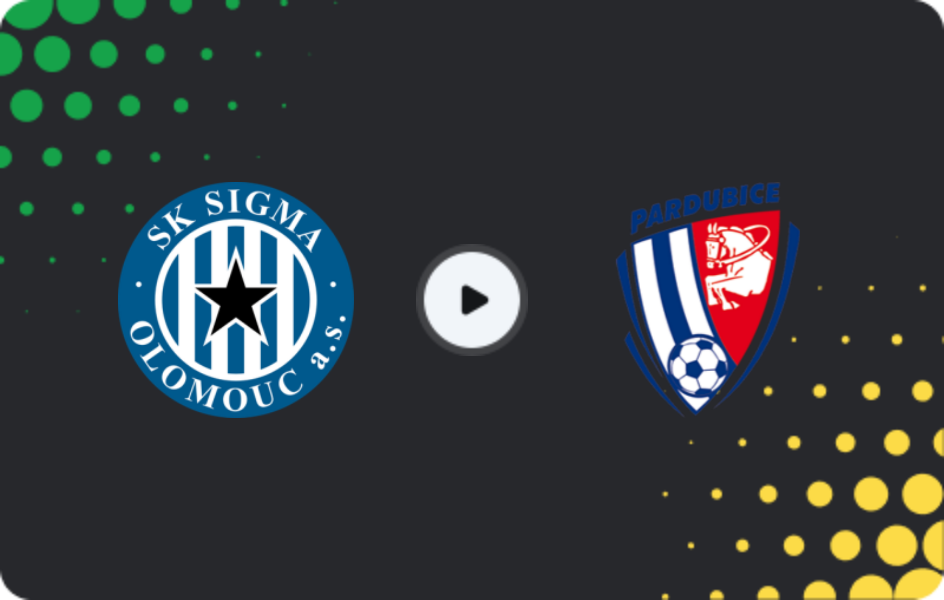 Where to watch Sigma Olomouc — Pardubice, First Liga, 09.11.2025