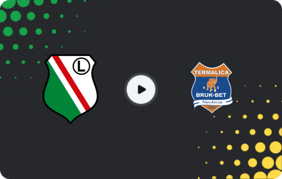 Where to watch Legia Warszawa — Nieciecza, Ekstraklasa, 09.11.2025