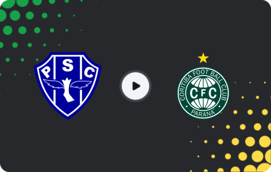 Where to watch Paysandu — Coritiba, Serie B, 10.11.2025