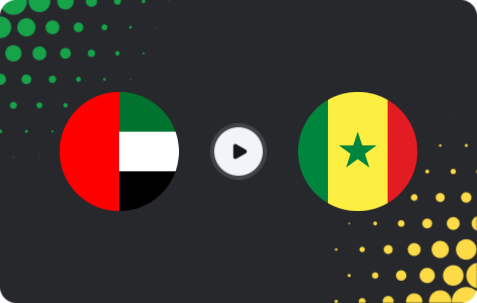 Where to watch UAE U17 — Senegal U17, World Cup - U17, 09.11.2025