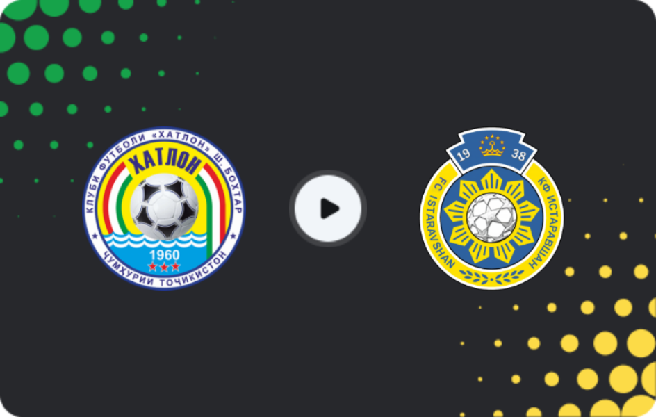 Where to watch Khatlon — Istaravshan, Vysshaya Liga, 09.11.2025