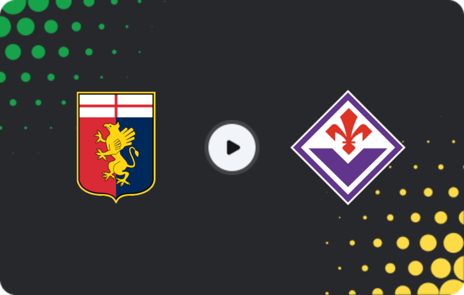 Where to watch Genoa — Fiorentina, Serie A, 09.11.2025