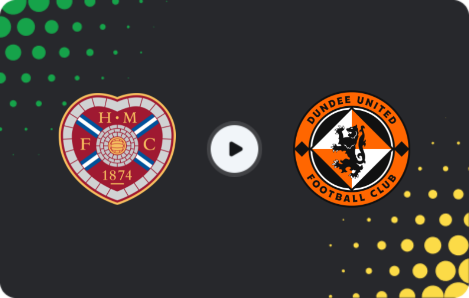 Where to watch Hearts — Dundee United, Premiership, 09.11.2025