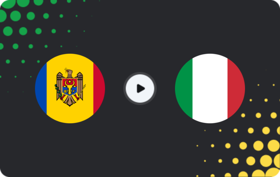 Where to watch Moldova — Italy, World Cup - Qualification Europe, 13.11.2025