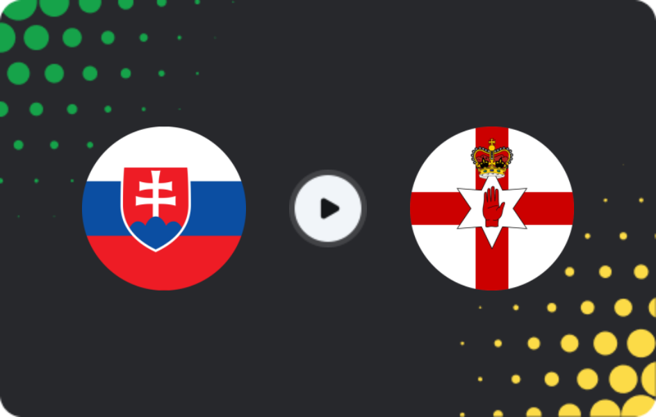 Where to watch Slovakia — Northern Ireland, World Cup - Qualification Europe, 14.11.2025