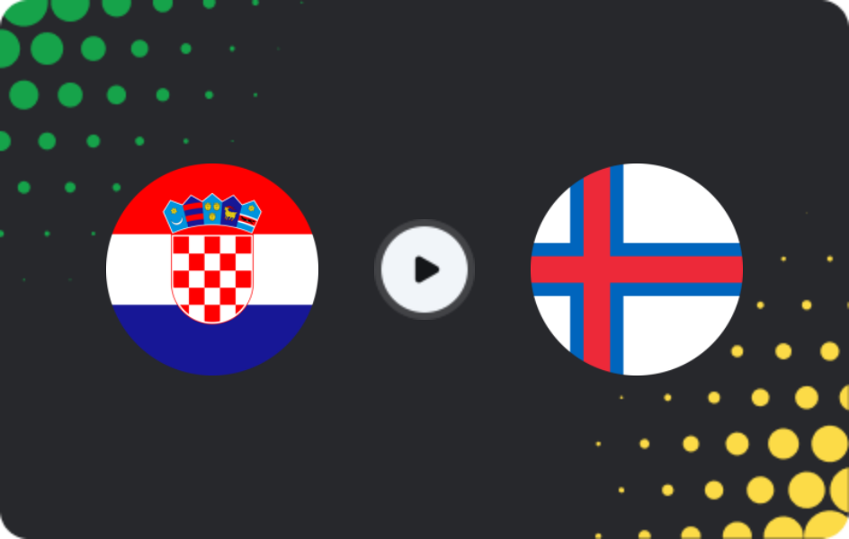 Where to watch Croatia — Faroe Islands, World Cup - Qualification Europe, 14.11.2025