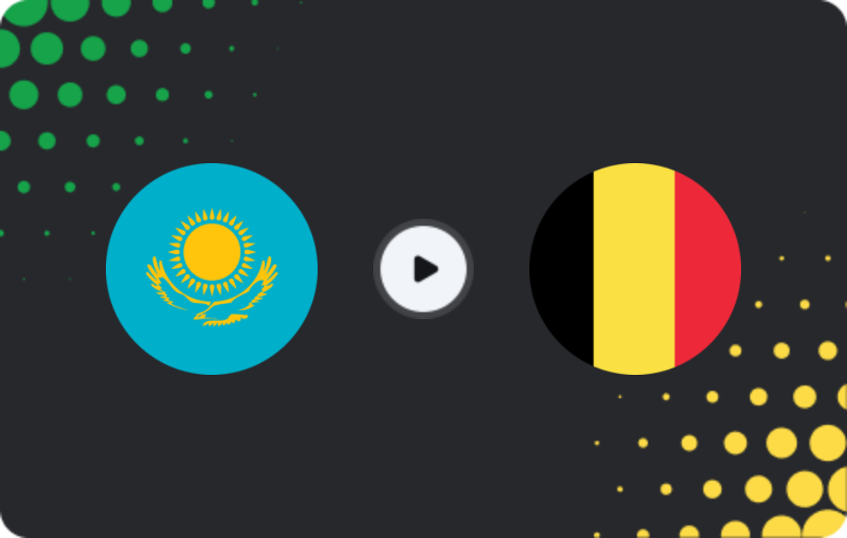 Where to watch Kazakhstan — Belgium, World Cup - Qualification Europe, 15.11.2025