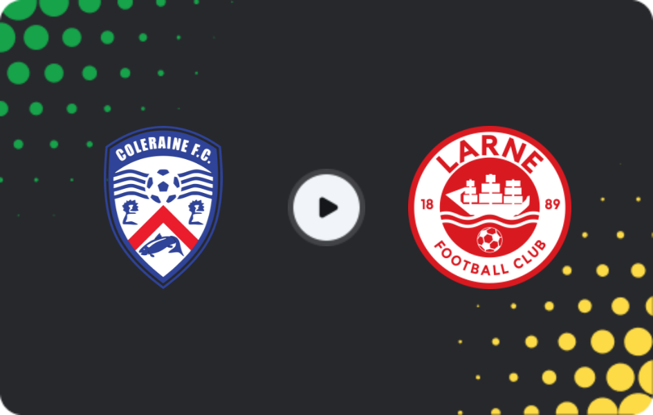 Where to watch Coleraine FC — Larne, Premiership, 25.11.2025