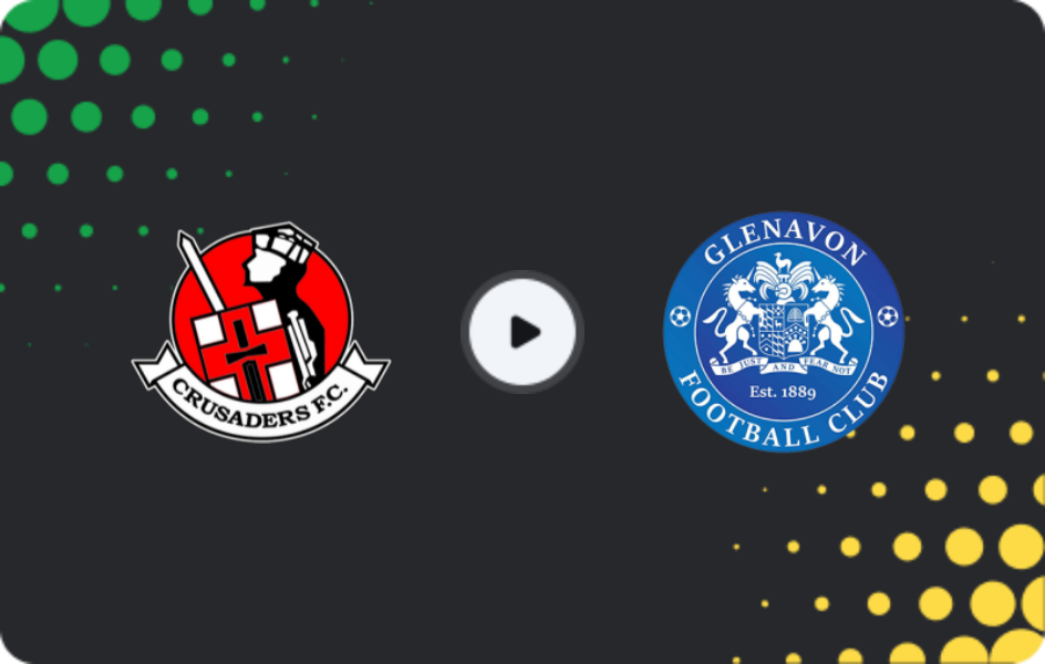 Where to watch Crusaders FC — Glenavon FC, Premiership, 15.11.2025