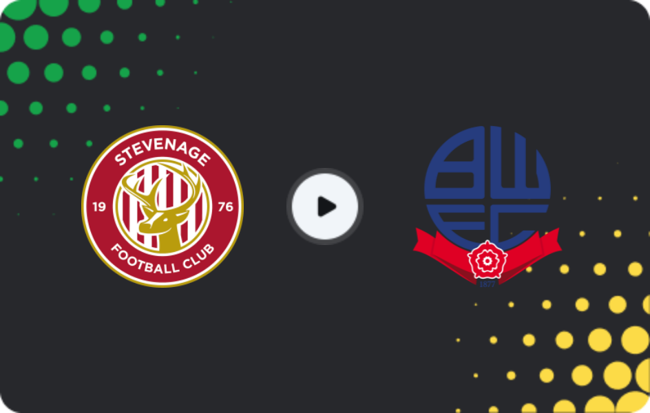 Where to watch Stevenage — Bolton Wanderers, League One, 15.11.2025