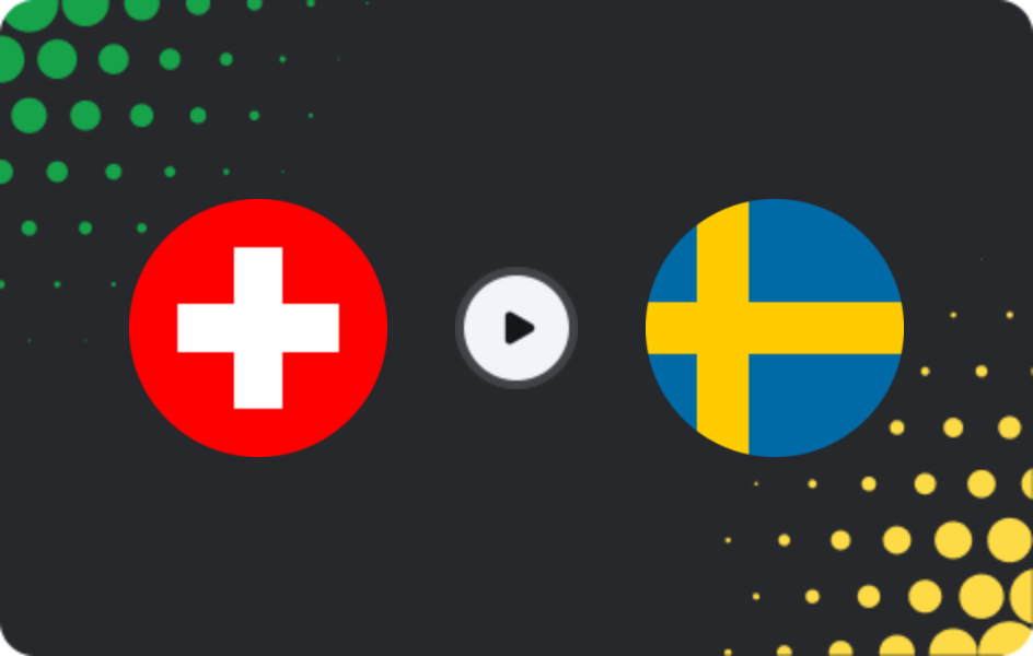 Where to watch Switzerland — Sweden, World Cup - Qualification Europe, 15.11.2025