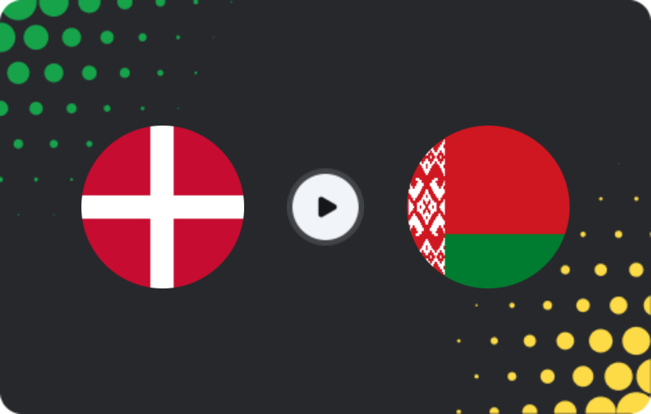 Where to watch Denmark — Belarus, World Cup - Qualification Europe, 15.11.2025