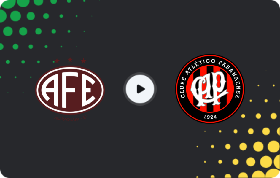 Where to watch Ferroviária — Atletico Paranaense, Serie B, 16.11.2025
