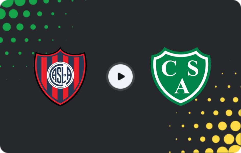 Where to watch San Lorenzo — Atletico Sarmiento, Liga Profesional, 16.11.2025