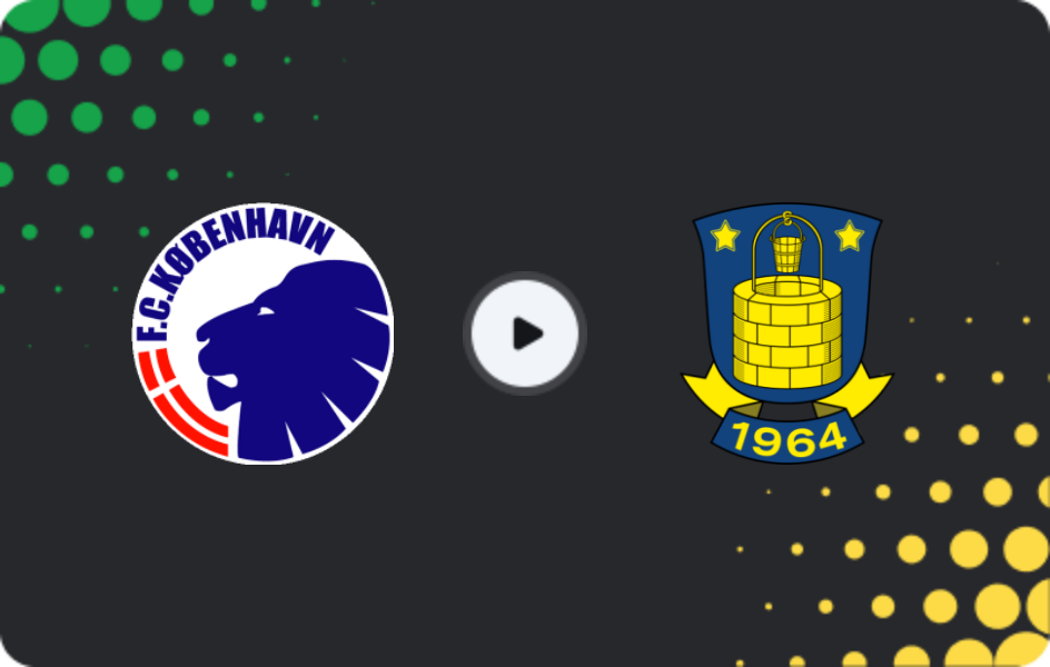 Where to watch Copenhagen — Brondby, Superliga, 23.11.2025