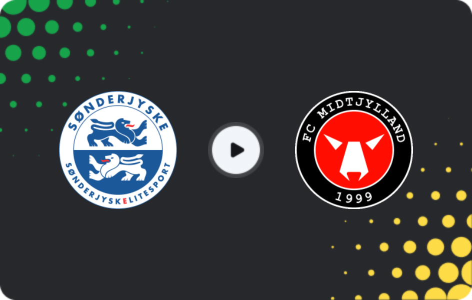 Where to watch Sonderjyske — Midtjylland, Superliga, 23.11.2025