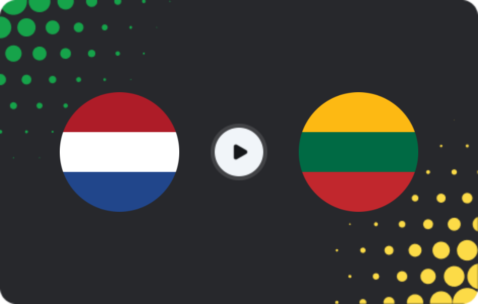 Where to watch Netherlands — Lithuania, World Cup - Qualification Europe, 17.11.2025