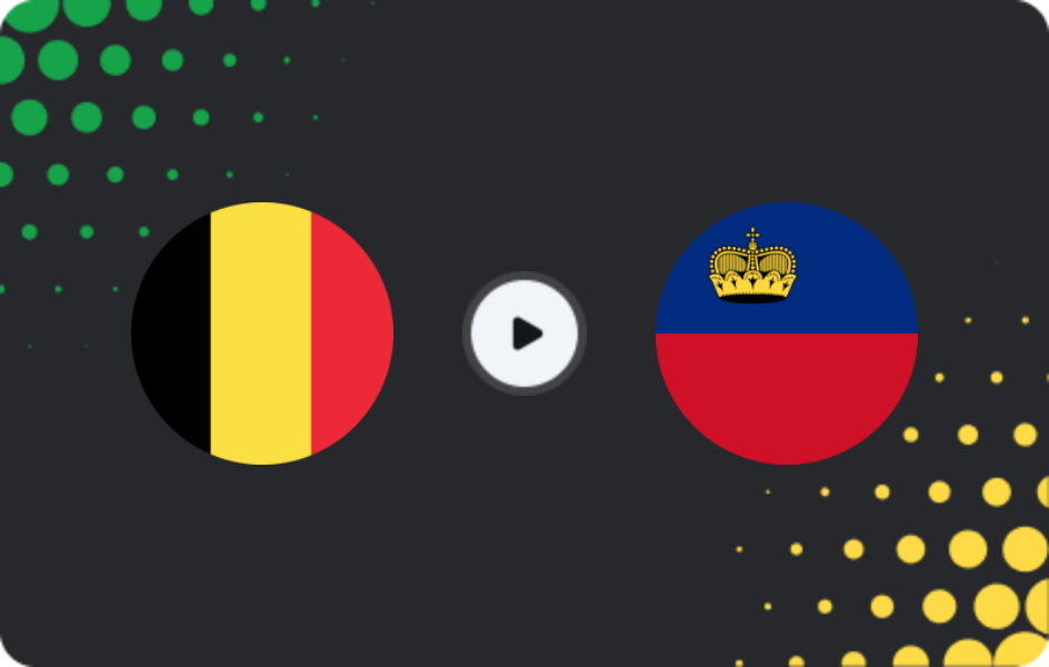 Where to watch Belgium — Liechtenstein, World Cup - Qualification Europe, 18.11.2025