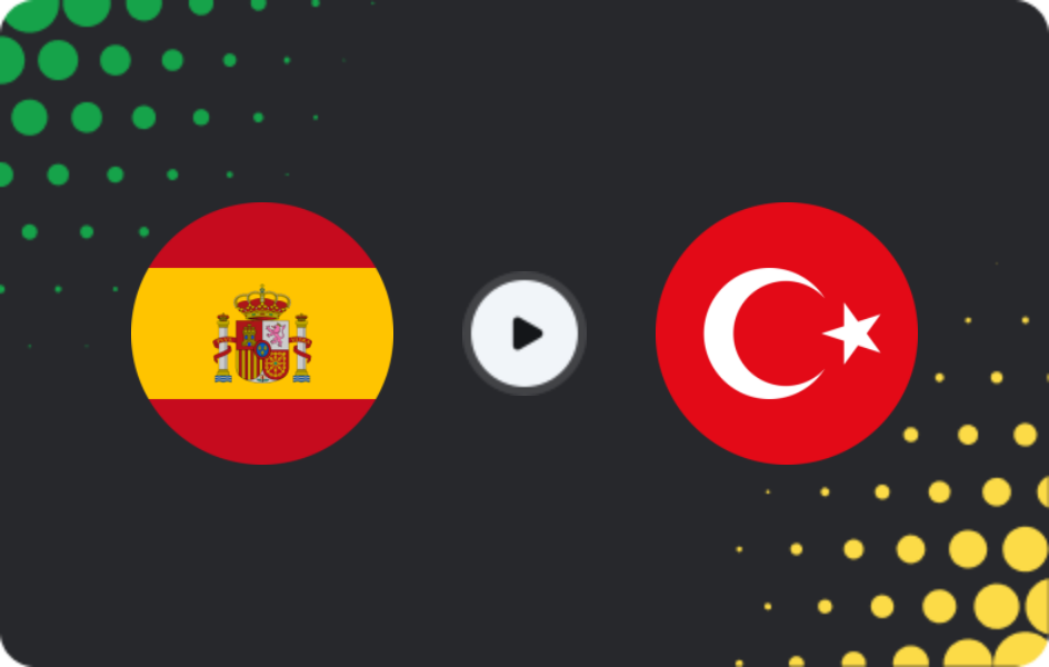 Where to watch Spain — Turkey, World Cup - Qualification Europe, 18.11.2025