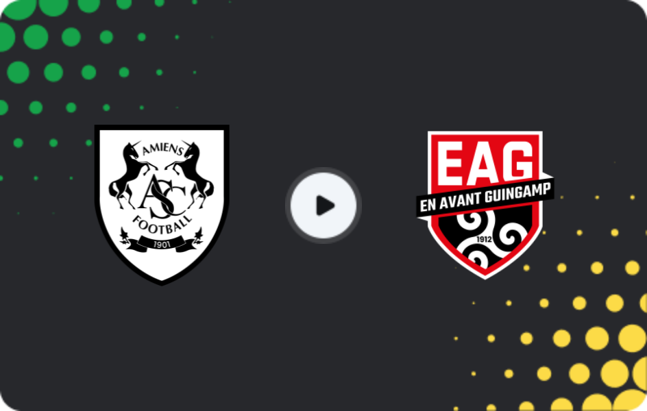 Where to watch Amiens — Guingamp, Ligue 2, 22.11.2025