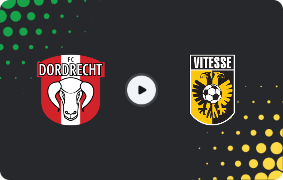 Where to watch Dordrecht — Vitesse, Eerste Divisie, 21.11.2025