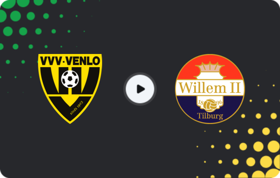 Where to watch VVV Venlo — Willem II, Eerste Divisie, 21.11.2025